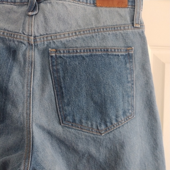 J. Crew Sim Wide Leg Jean Patchwork Raw Hem Sz 30 - Picture 12 of 15
